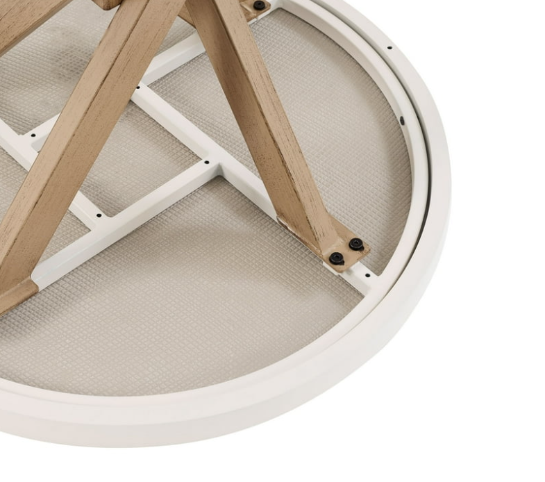 Better Homes & Gardens Paige 27" Round Outdoor Tile Top Bistro Table, White
