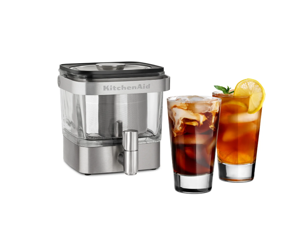 KitchenAid 28 oz Cold Brew Coffee Maker, Brushed Stainless Steel, KCM4212