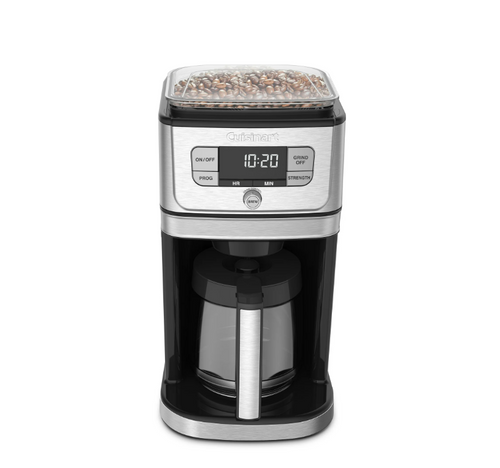 Cuisinart Grind & Brew™ 12 Cup Coffeemaker, Silver and Black