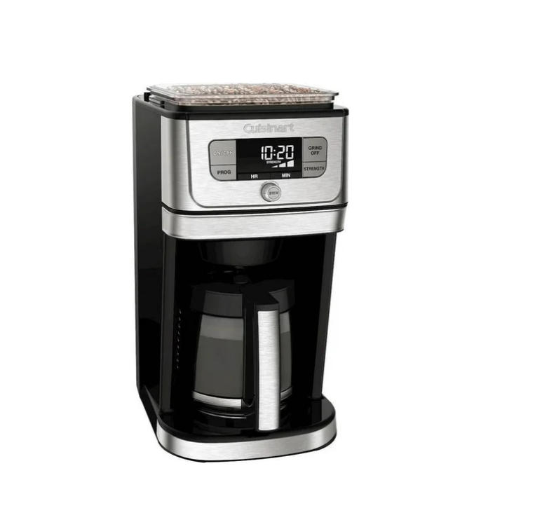 Cuisinart Grind & Brew™ 12 Cup Coffeemaker, Silver and Black