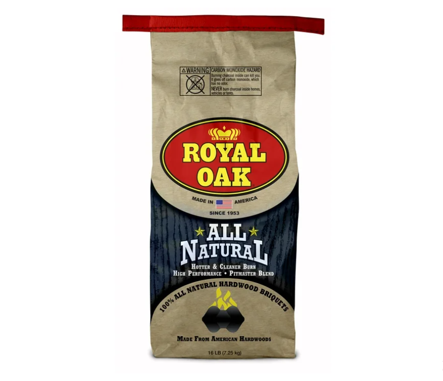 (3 pack) Royal Oak 100% All Natural Hardwood Charcoal Briquets 16 LBS