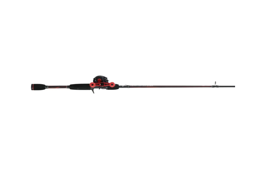 Abu Garcia Black Max Baitcast Fishing Combo, 6'6" Medium Rod, Right/Left Handed Reel