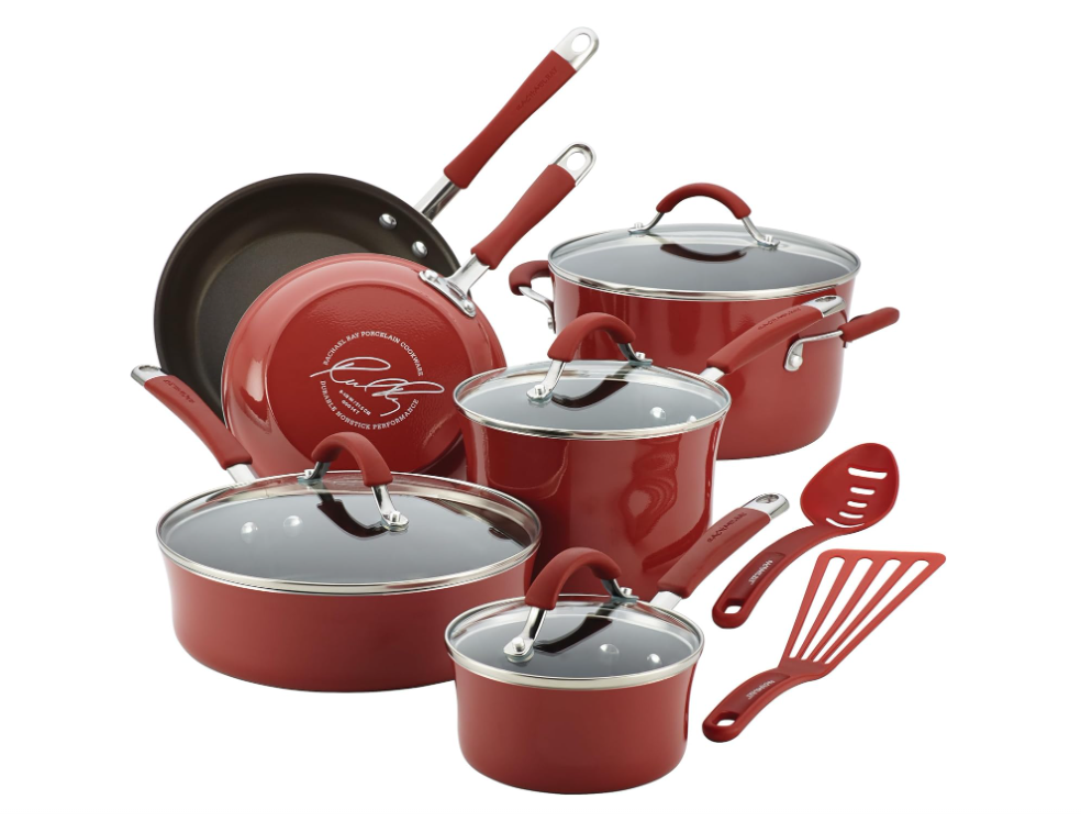 12-Piece Lavender Nonstick Cookware Set – Pots & Pans