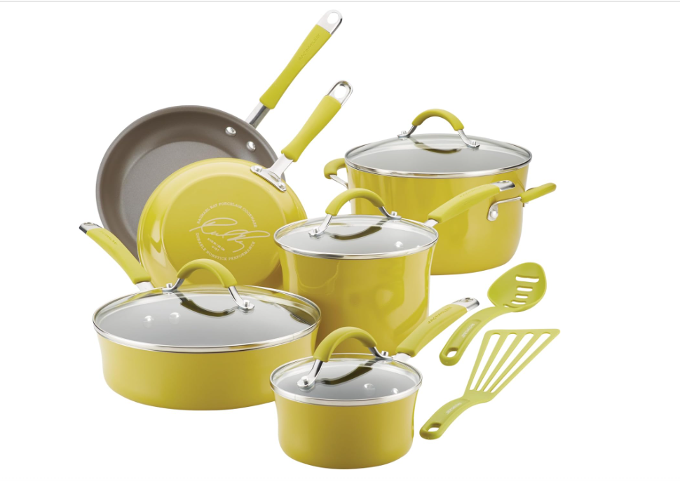12-Piece Lavender Nonstick Cookware Set – Pots & Pans