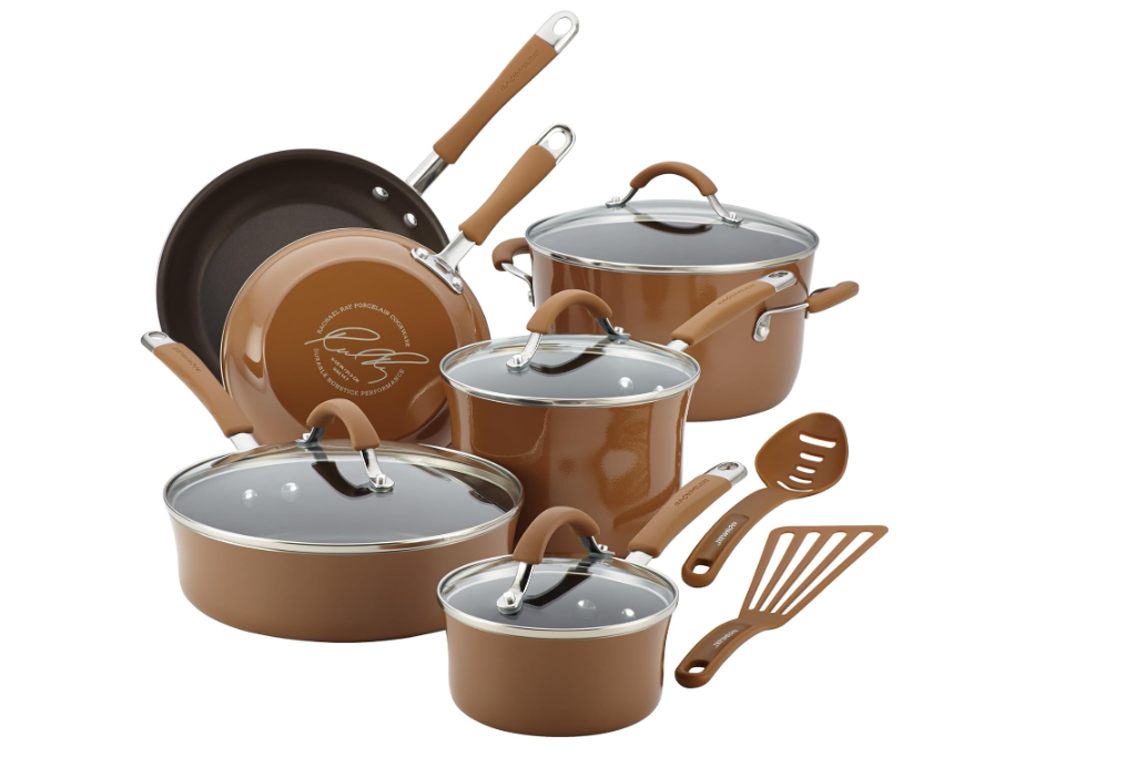 12-Piece Lavender Nonstick Cookware Set – Pots & Pans