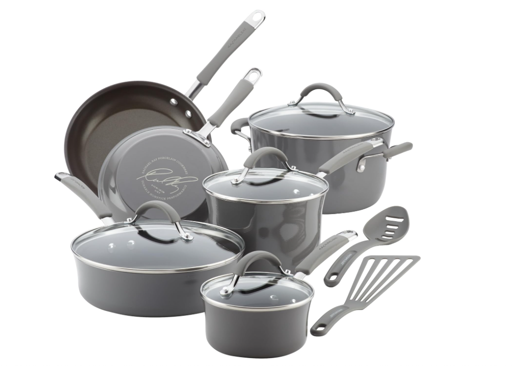 12-Piece Lavender Nonstick Cookware Set – Pots & Pans