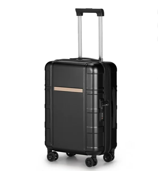 Zimtown 20" Carry-on Luggage Expandble Hardside Suitcase with Spinner Wheels and TSA Lock, Gray