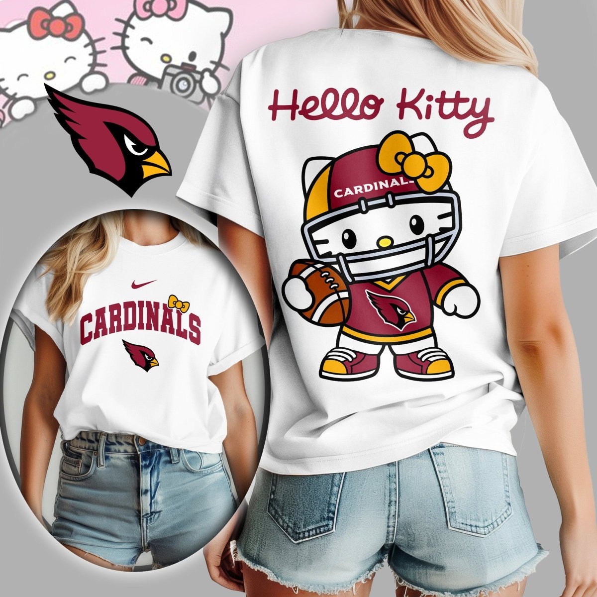 ARCD Premium NFL Hello Kitty Women's Shirt TD