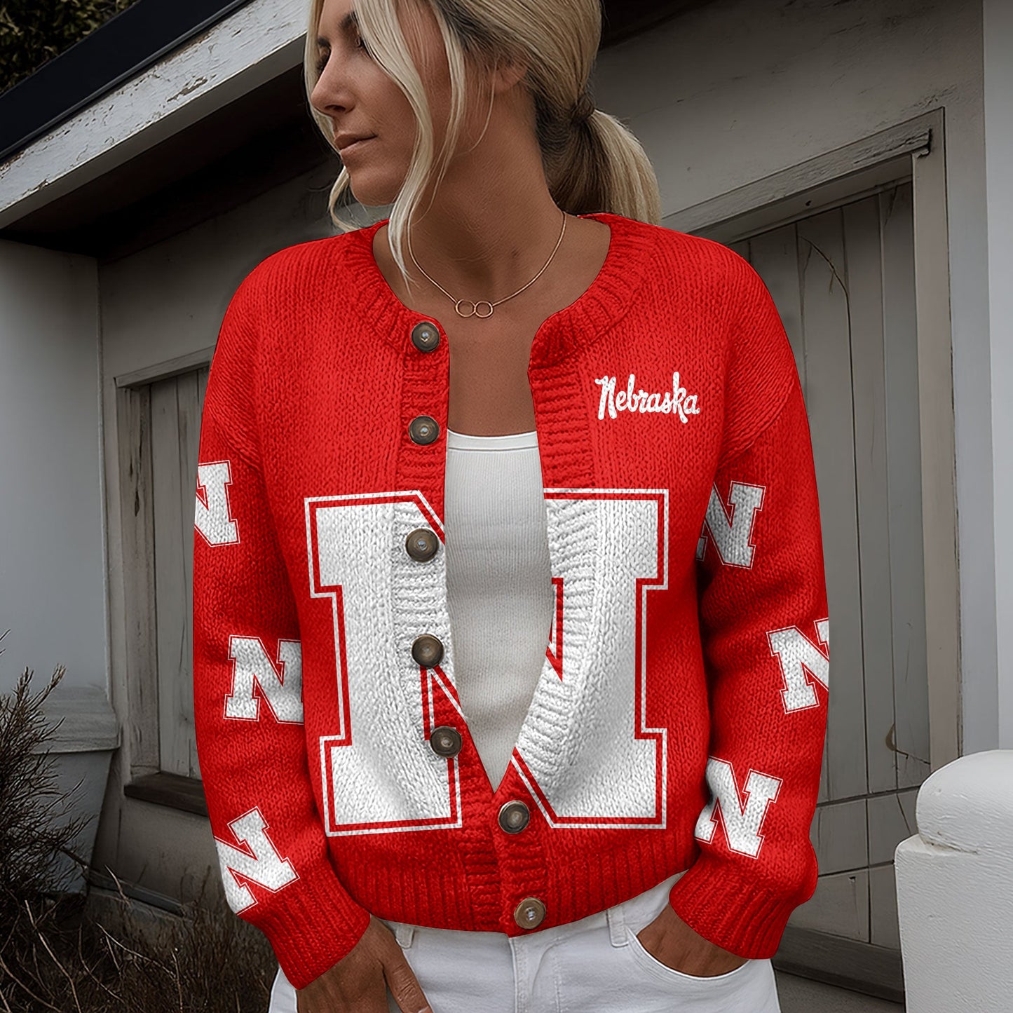 NCH CARDIGAN SWEATSHIRT WITH BUTTON 03 DAT