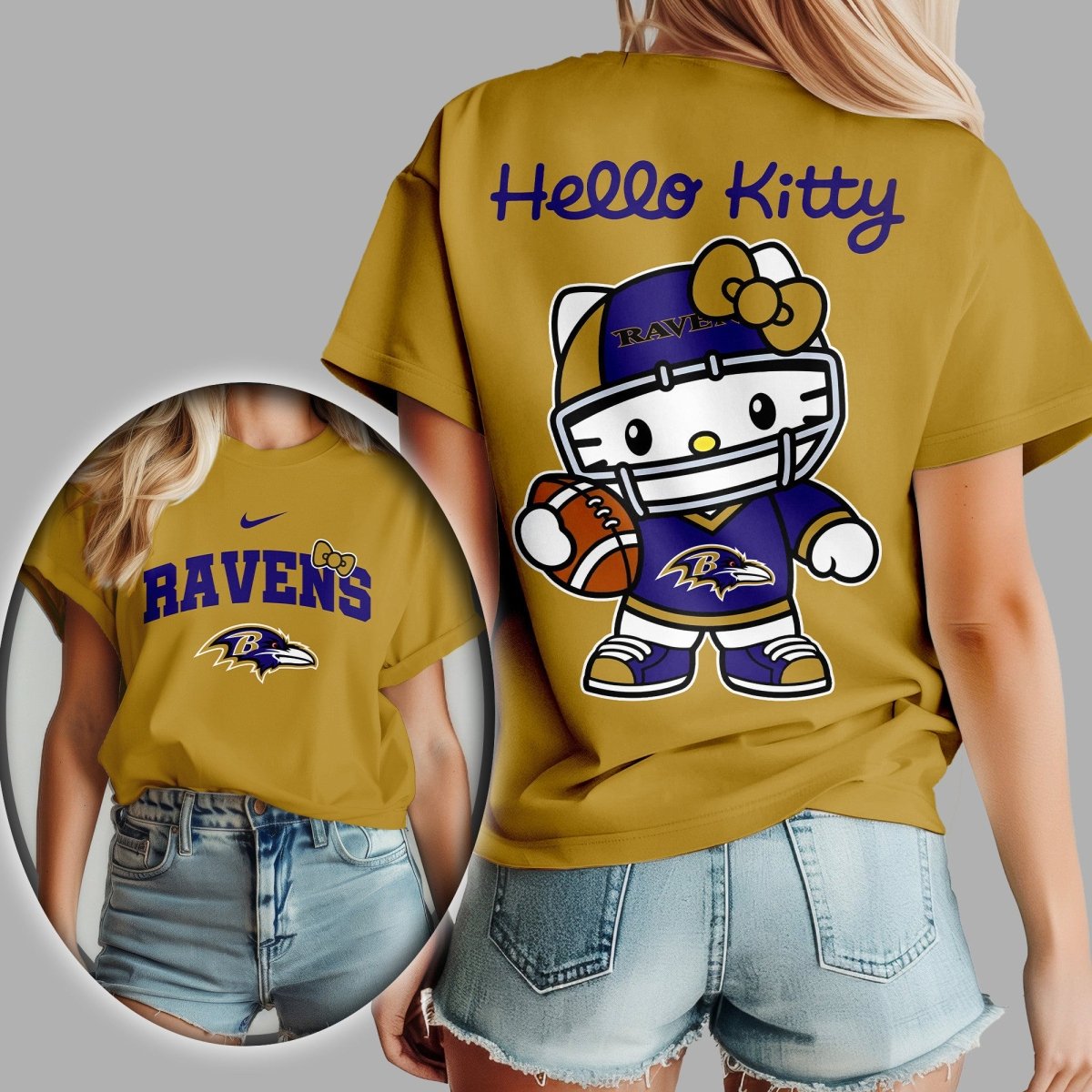 BTR Premium NFL Hello Kitty Women's Shirt TD