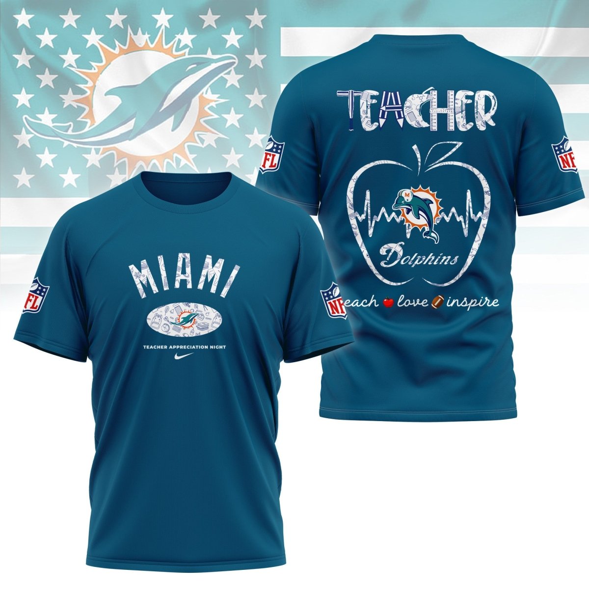 MDP PREMIUM 3D TEACHER APPRECIATION DAY SHIRT NY