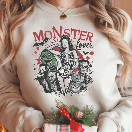 Premium Halloween 2025 Monster lover T-Shirt