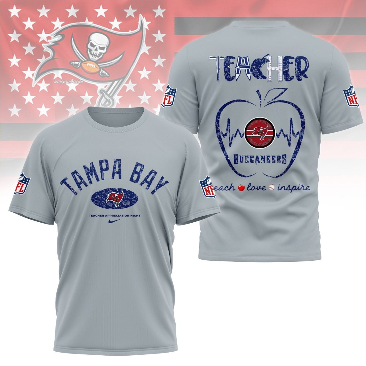 TBB PREMIUM 3D TEACHER APPRECIATION DAY SHIRT NY