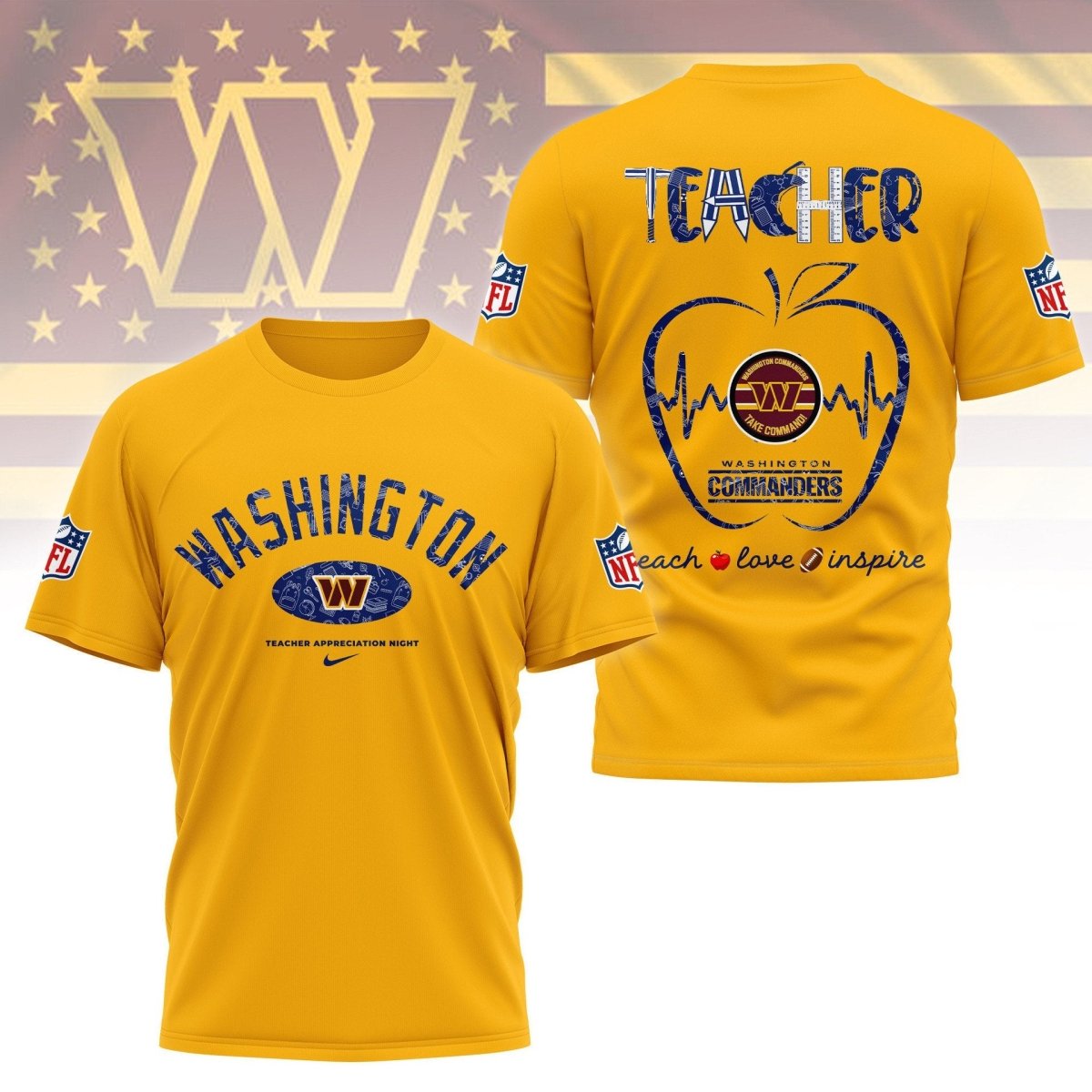 WCD PREMIUM 3D TEACHER APPRECIATION DAY SHIRT NY