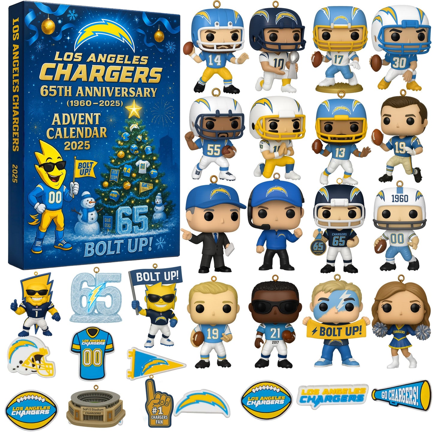LAC Los Angeles Chargers 2025 advent calendar LNTH