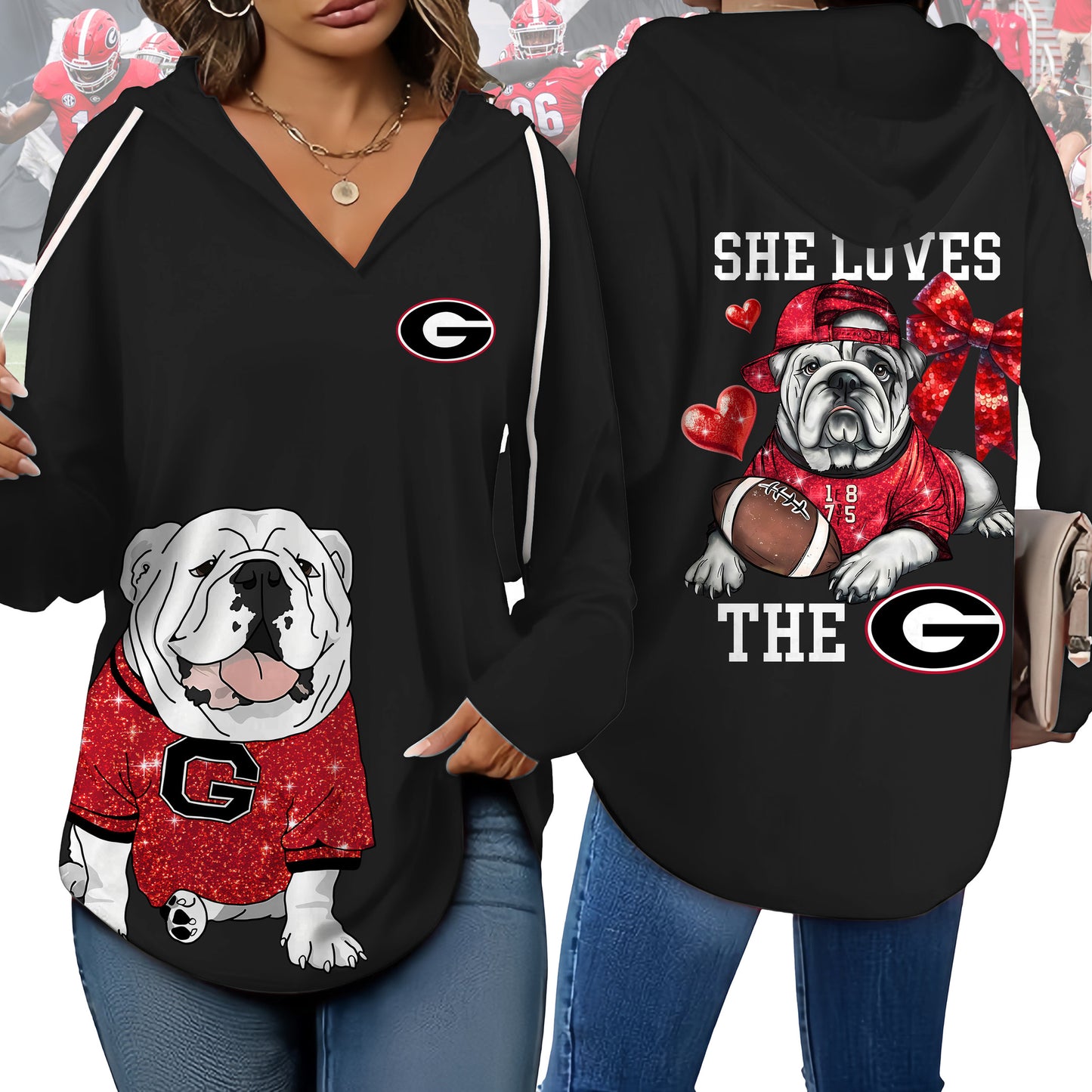 GGBD V-neck Hooded Sweatshirt THT