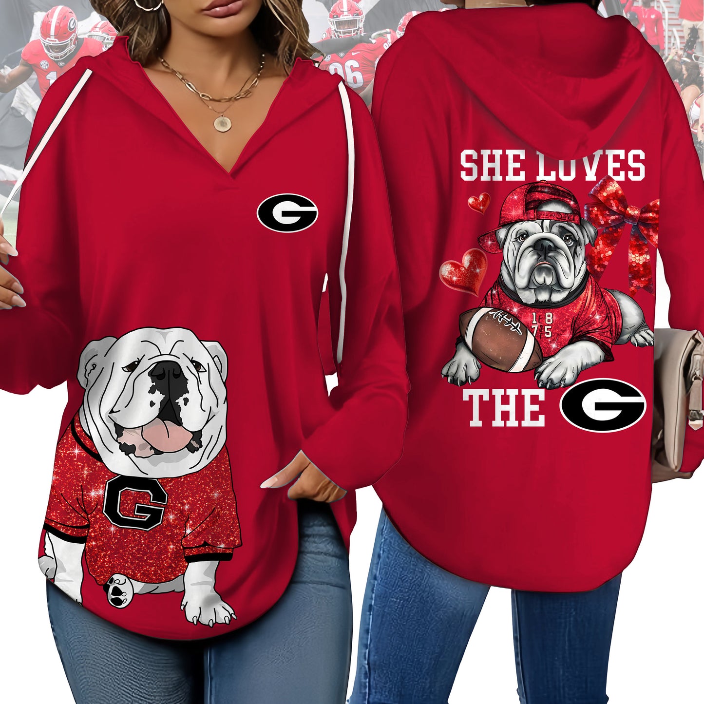 GGBD V-neck Hooded Sweatshirt THT