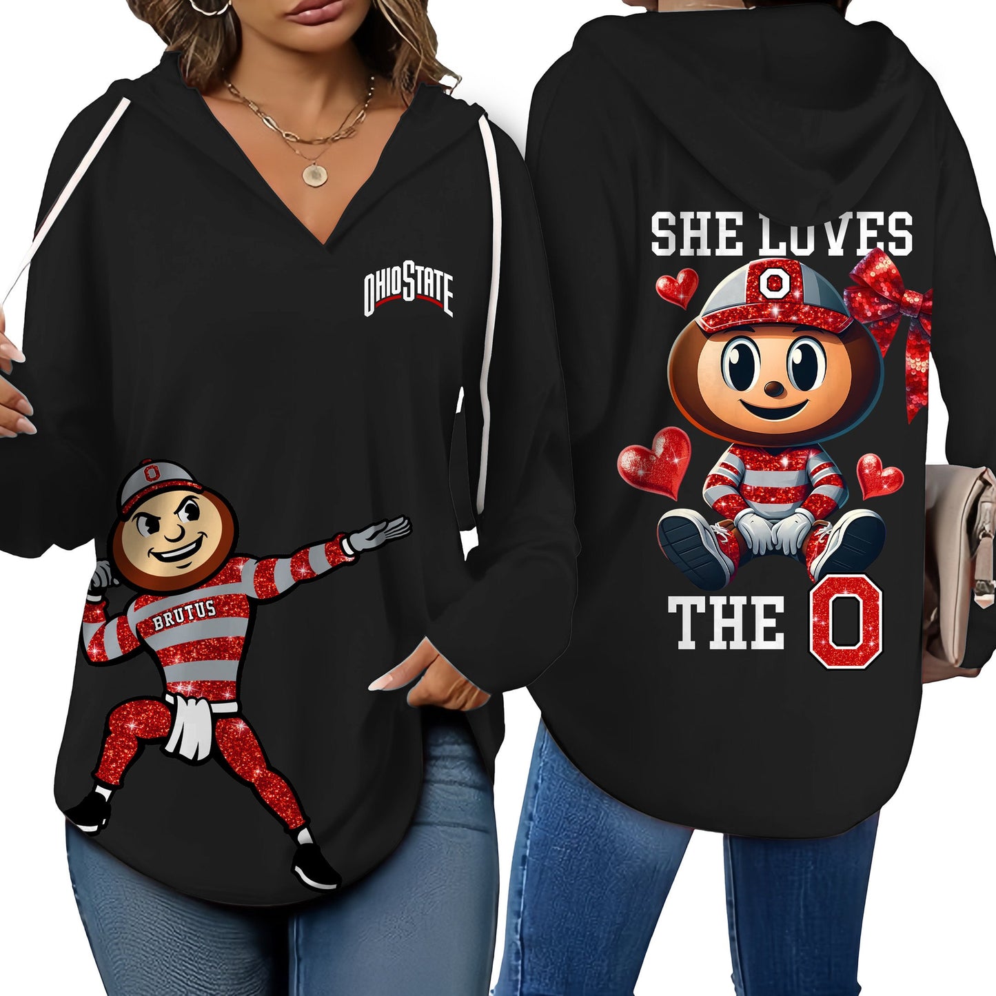 OSB V-neck Hooded Sweatshirt THT