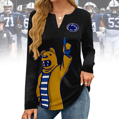 PSNL V-neck Long Sleeve Shirt TMN