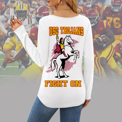 USC V-neck Long Sleeve Shirt NTY