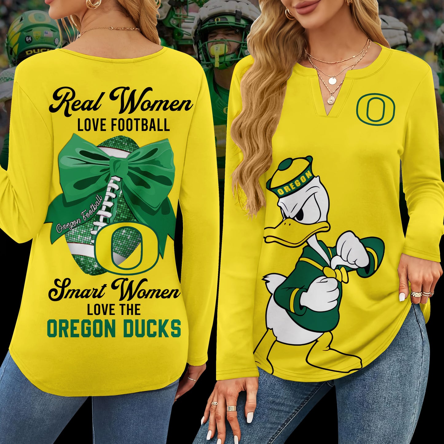 ORD V-neck Long Sleeve Shirt TMN