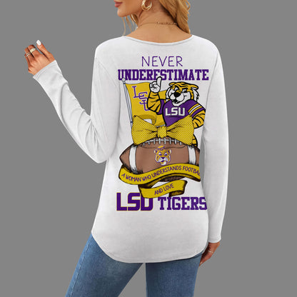 LSUT V-neck Long Sleeve Shirt NTY