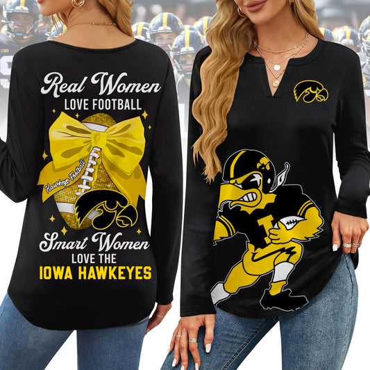 IWHK V-neck Long Sleeve Shirt TMN