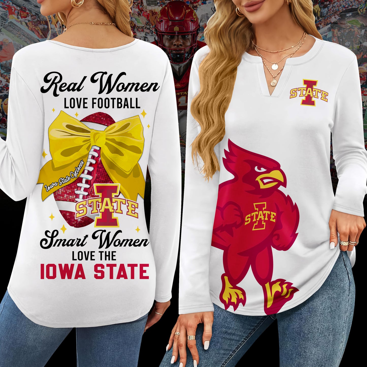 ISC V-neck Long Sleeve Shirt TMN