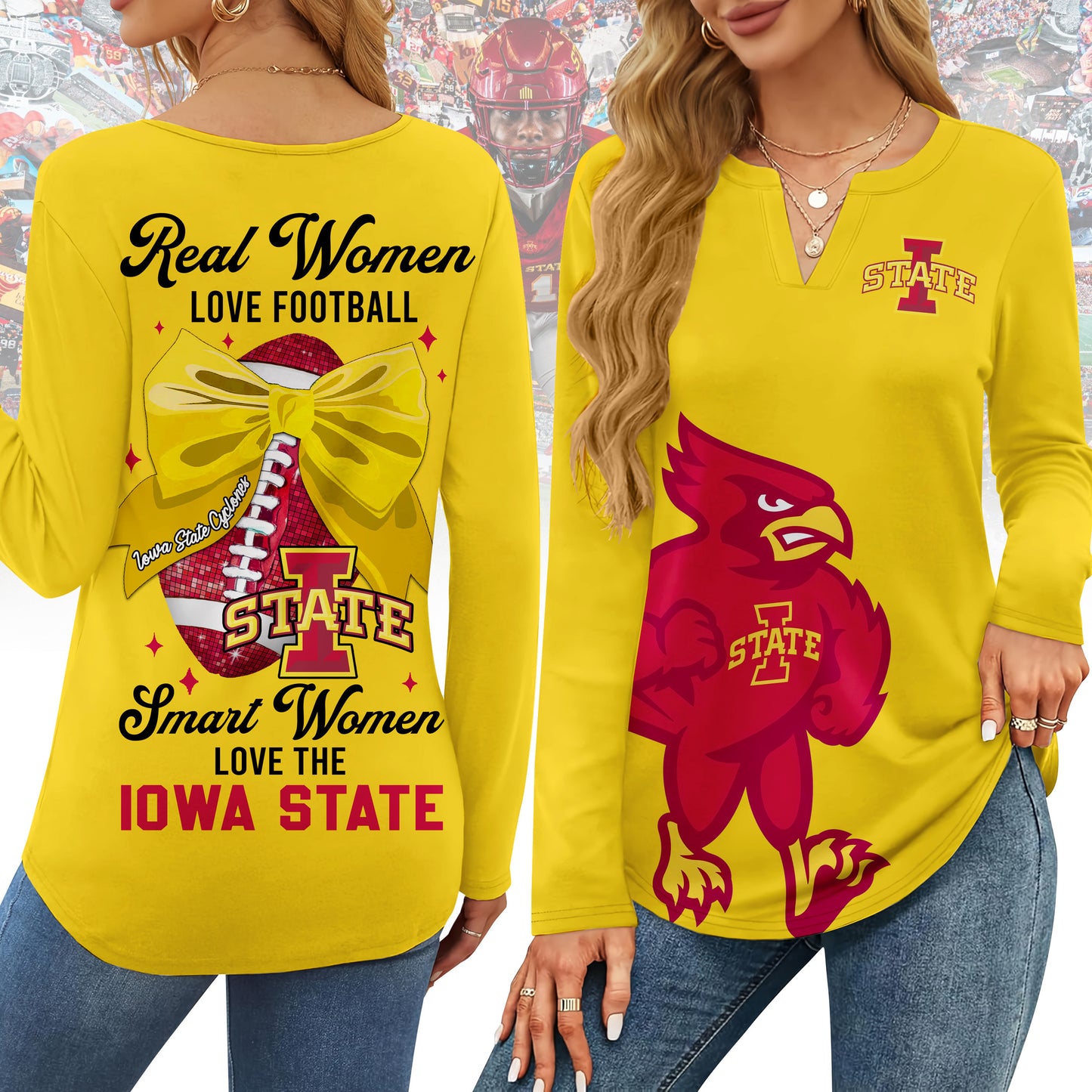 ISC V-neck Long Sleeve Shirt TMN