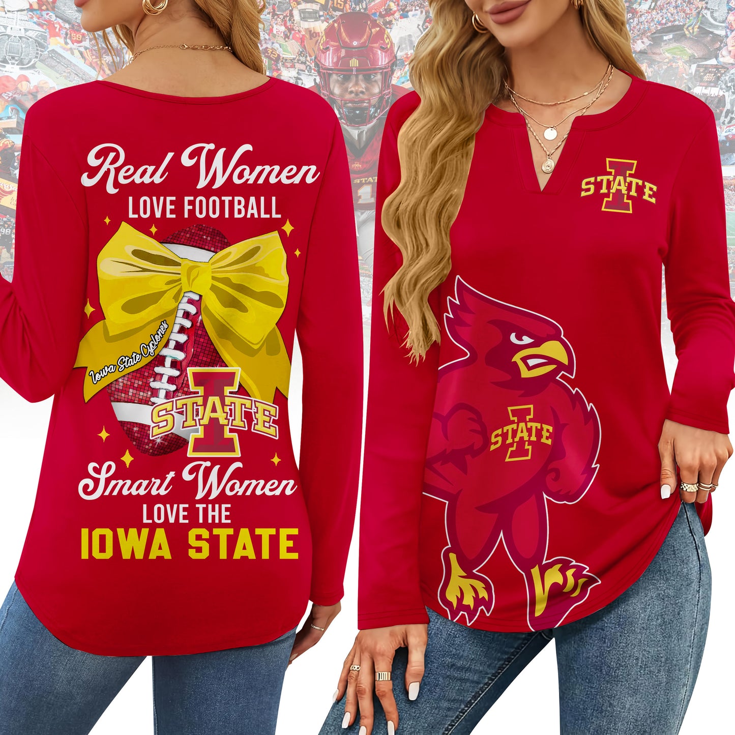 ISC V-neck Long Sleeve Shirt TMN