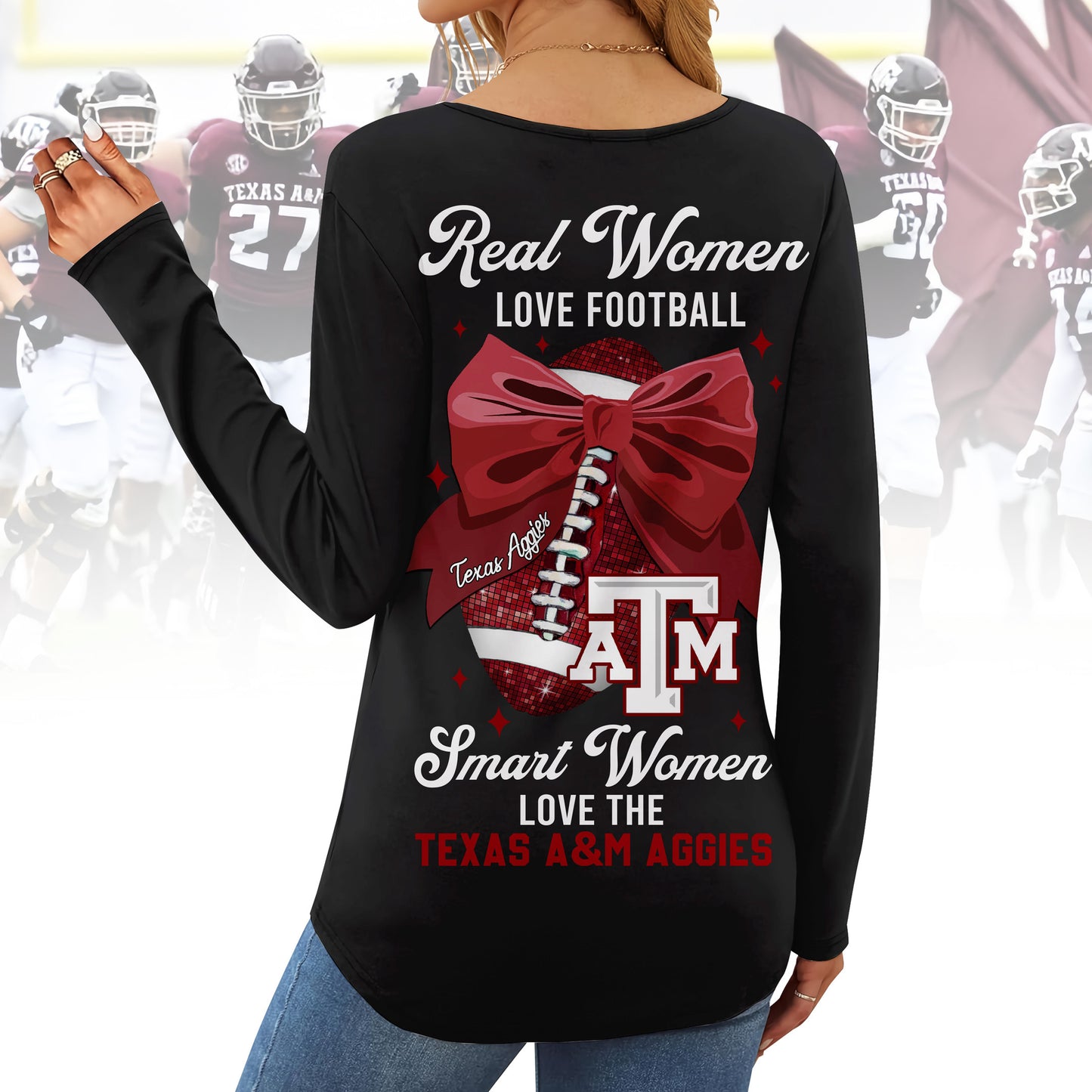 TAMA V-neck Long Sleeve Shirt TMN