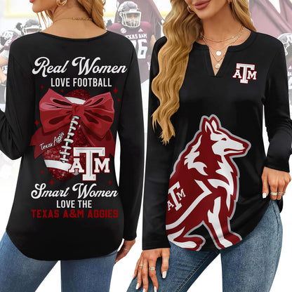 TAMA V-neck Long Sleeve Shirt TMN