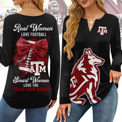 TAMA V-neck Long Sleeve Shirt TMN