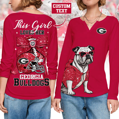 GGBD V-neck Long Sleeve Shirt TMN