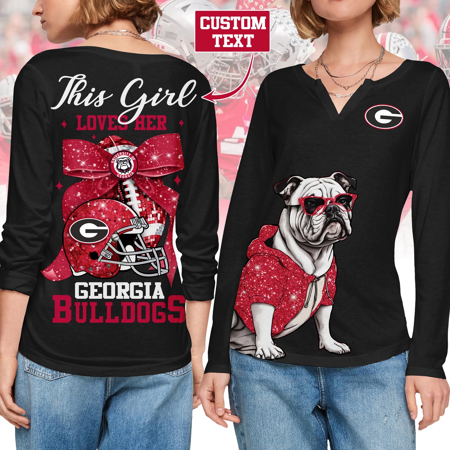 GGBD V-neck Long Sleeve Shirt TMN