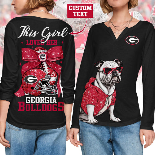 GGBD V-neck Long Sleeve Shirt TMN