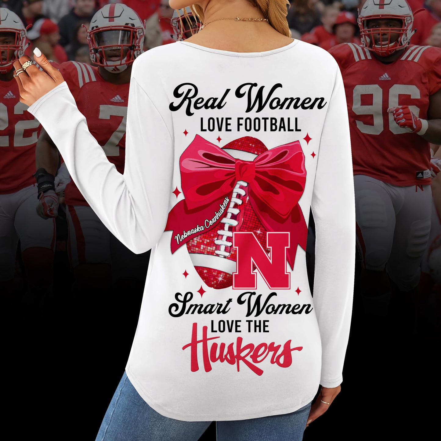 NCH V-neck Long Sleeve Shirt TMN