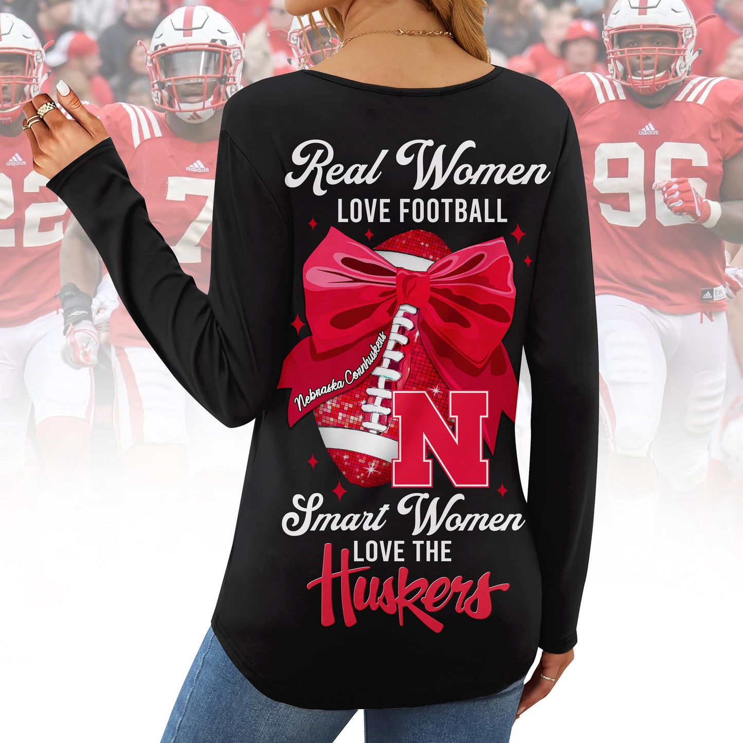 NCH V-neck Long Sleeve Shirt TMN