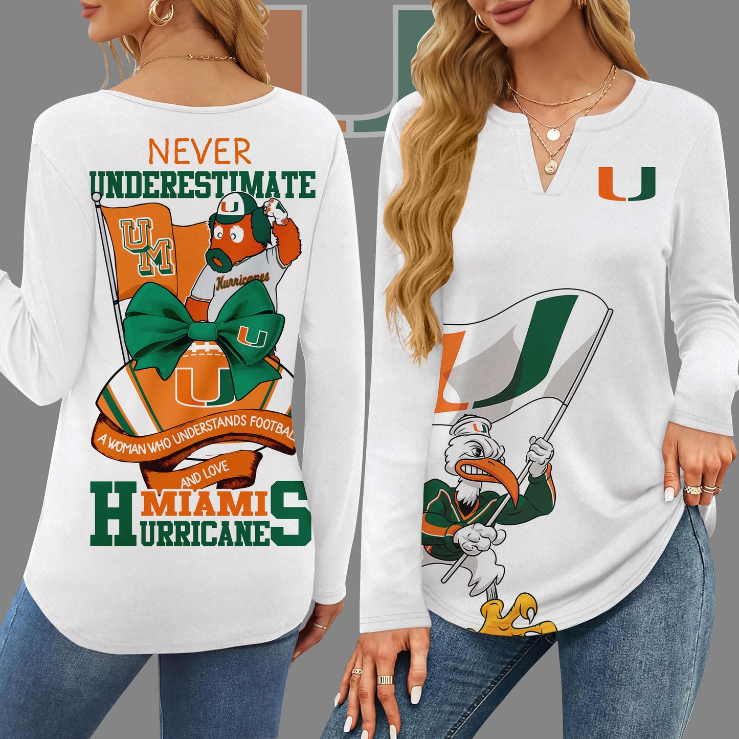 MHC V-neck Long Sleeve Shirt NTY