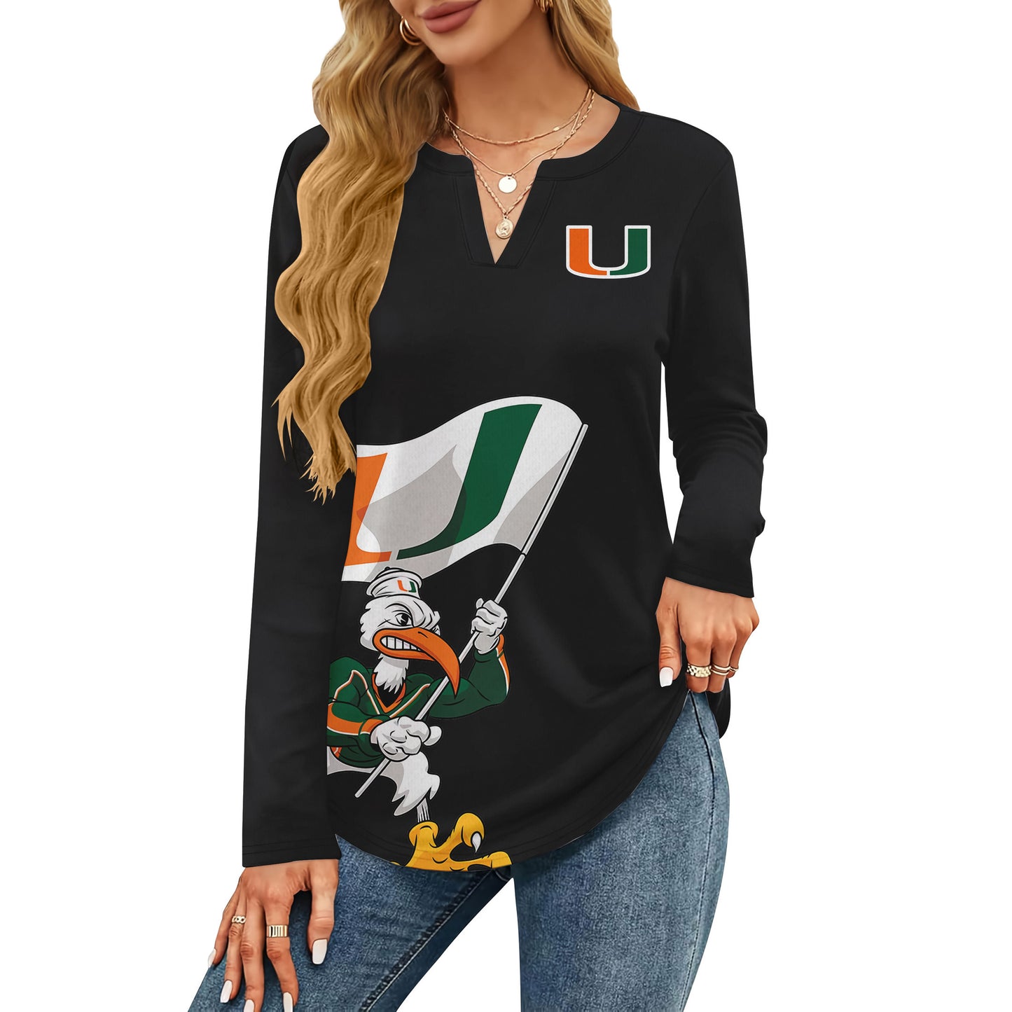 MHC V-neck Long Sleeve Shirt NTY