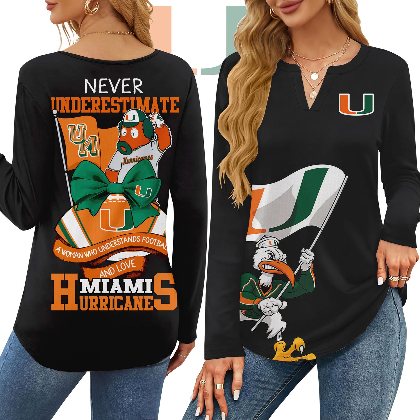 MHC V-neck Long Sleeve Shirt NTY