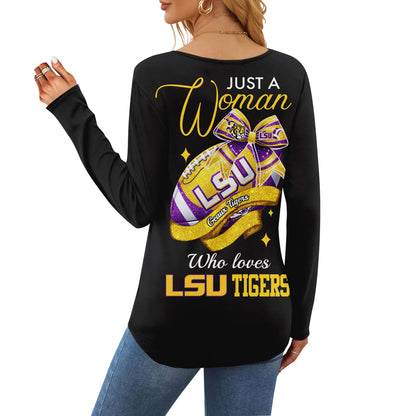 LSUT V-neck Long Sleeve Shirt NTY