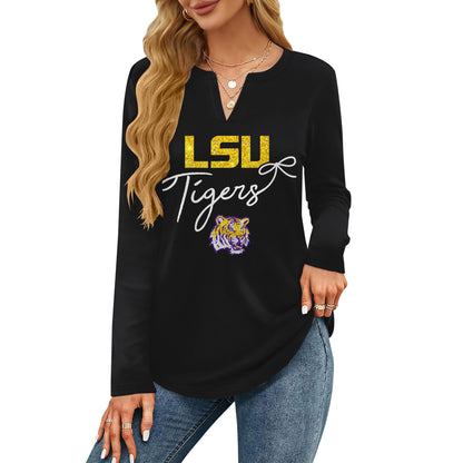 LSUT V-neck Long Sleeve Shirt NTY