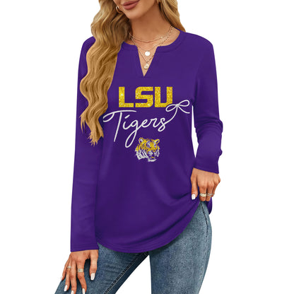 LSUT V-neck Long Sleeve Shirt NTY