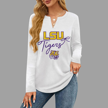 LSUT V-neck Long Sleeve Shirt NTY