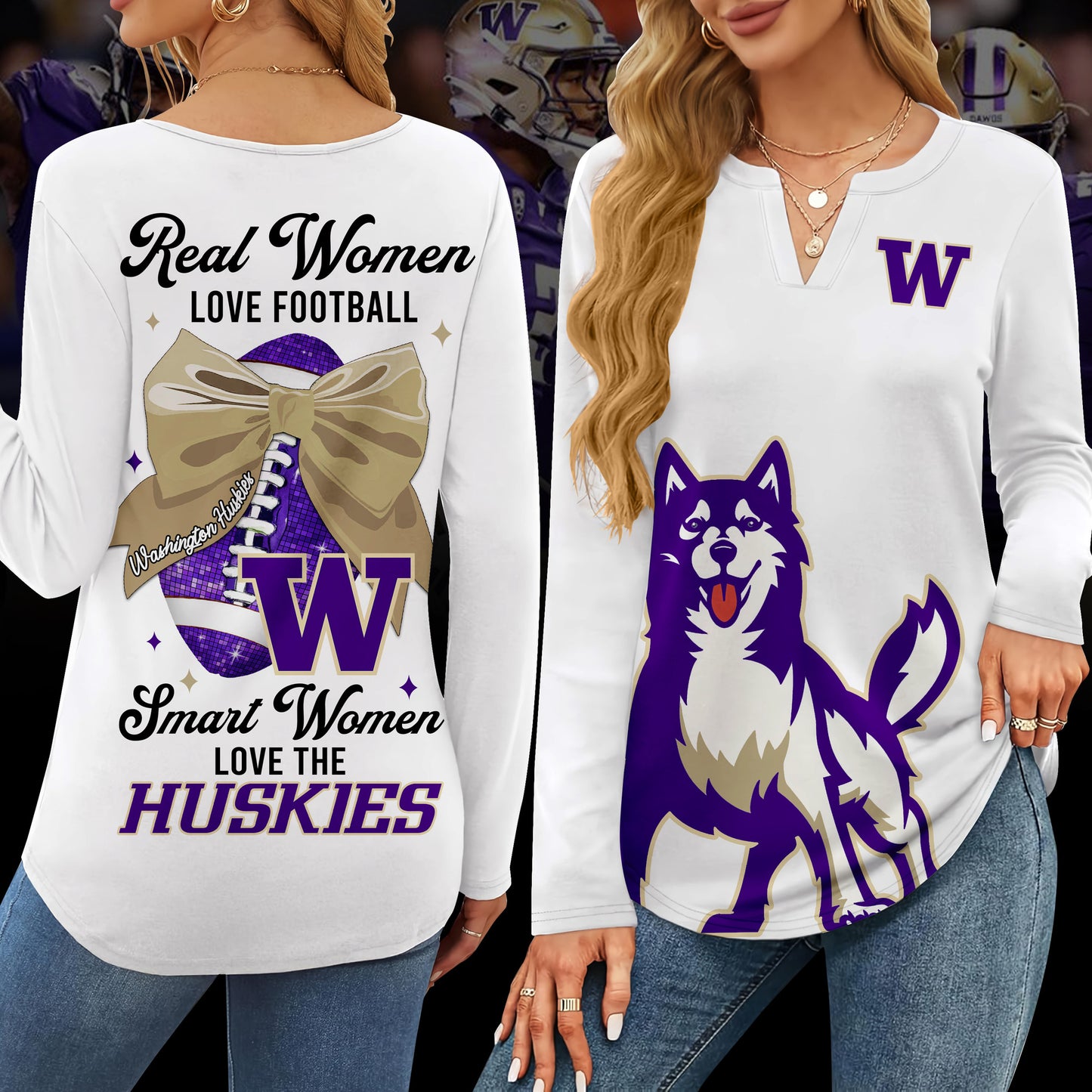 WSH V-neck Long Sleeve Shirt TMN