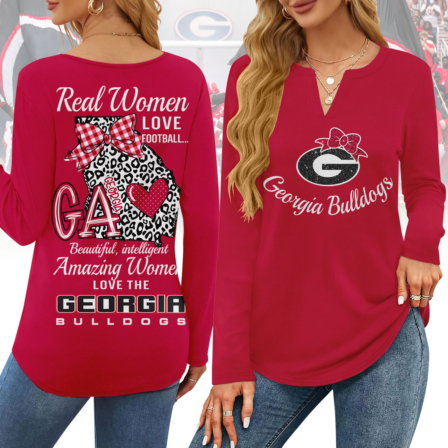 GGBD V-neck Long Sleeve Shirt NTY