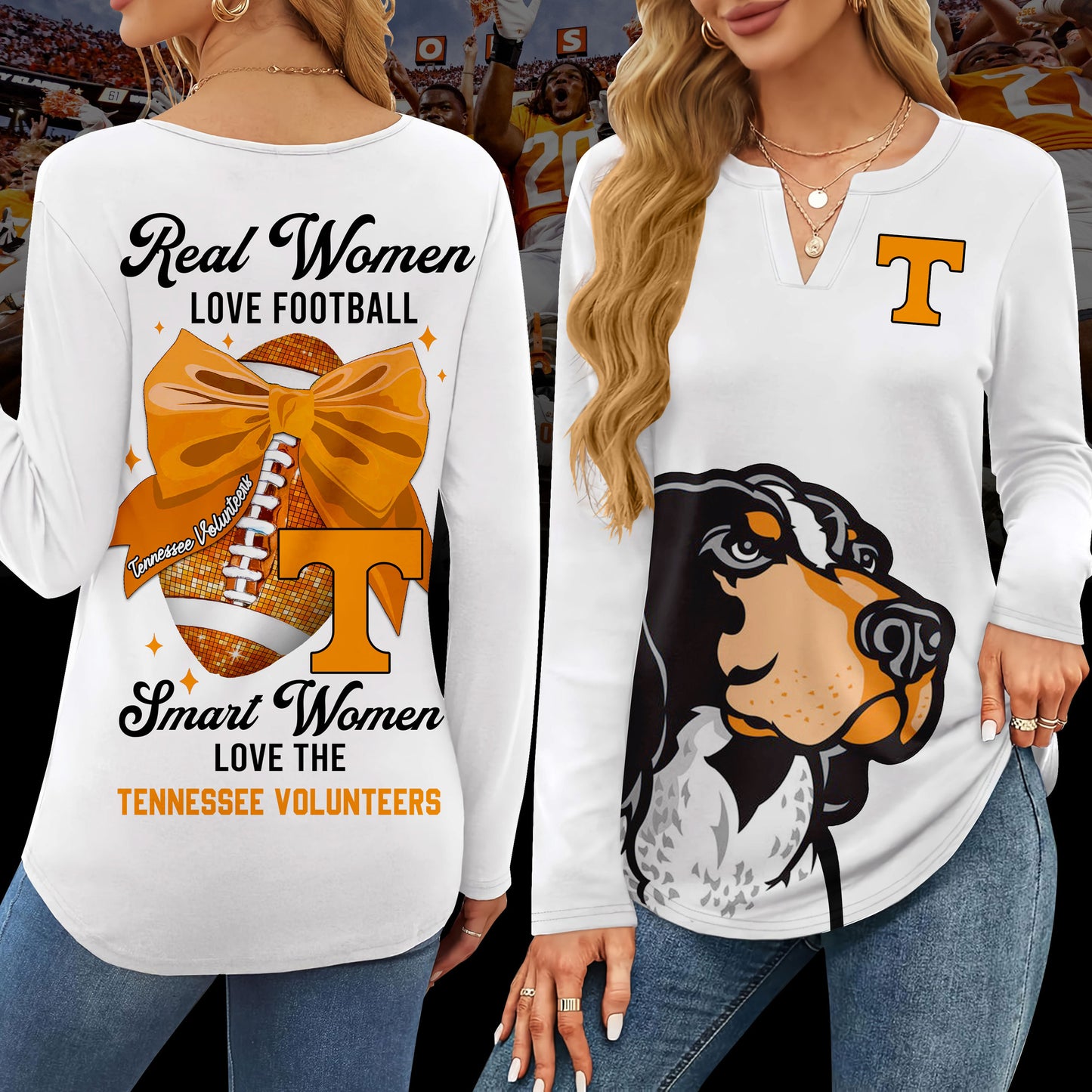 TVF V-neck Long Sleeve Shirt TMN