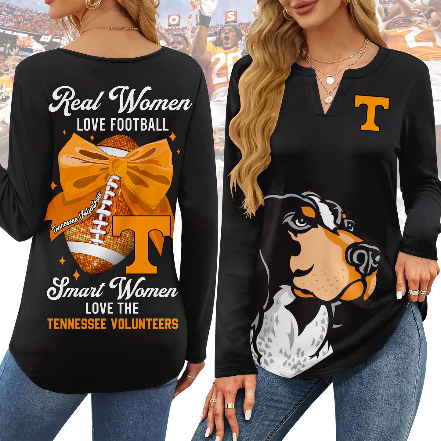 TVF V-neck Long Sleeve Shirt TMN