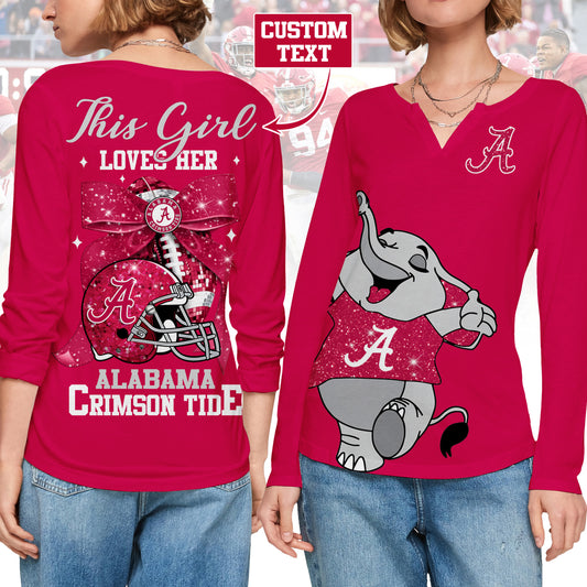 ACT V-neck Long Sleeve Shirt TMN